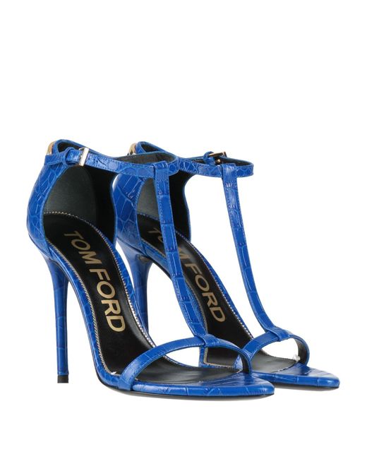 Tom Ford Blue Sandals Calfskin