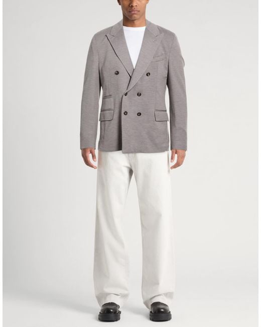Eleventy Gray Blazer Wool for men