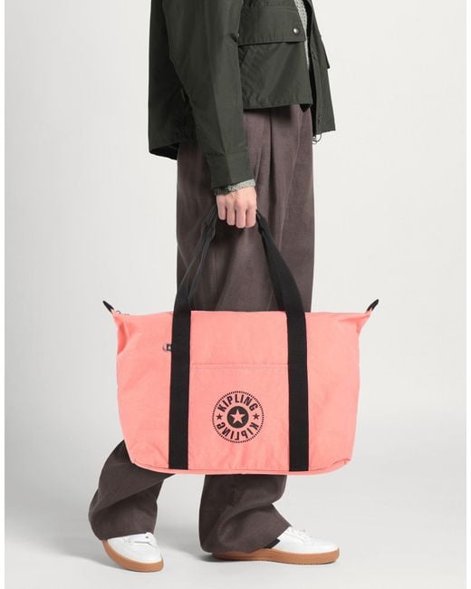 Kipling Pink Handbag Polyamide