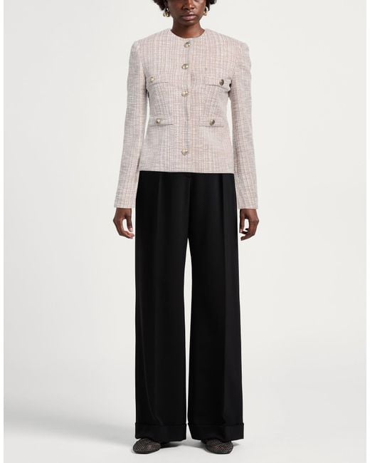 Liu Jo White Jacket Polyester, Cotton, Elastane