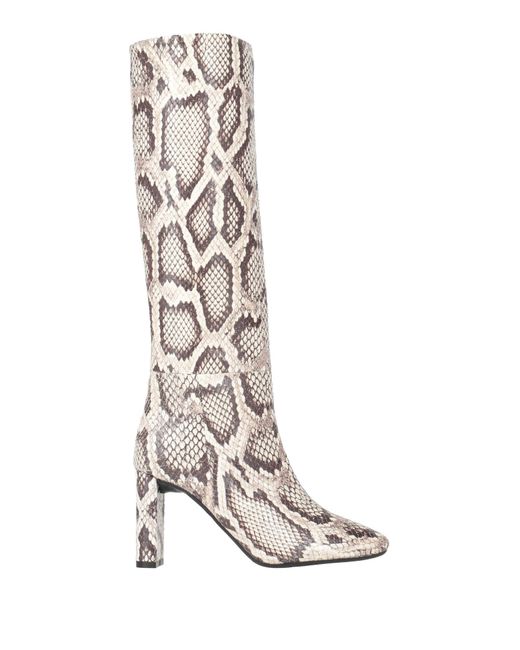 Bianca Di White Ivory Boot Leather