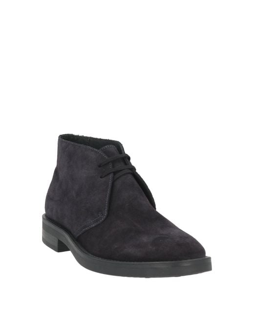 Antica Cuoieria Black Ankle Boots Leather for men