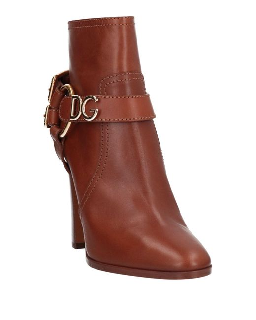 Dolce & Gabbana Brown Ankle Boots