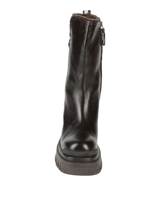 Premiata Black Boot Leather
