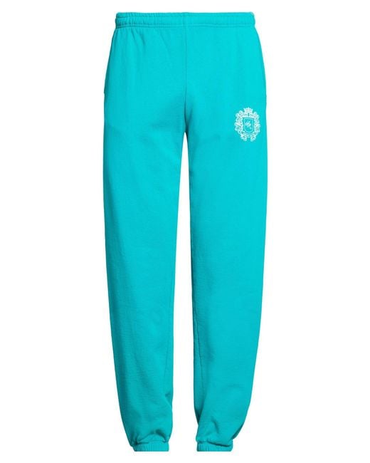 Sporty & Rich Blue Pants Cotton for men