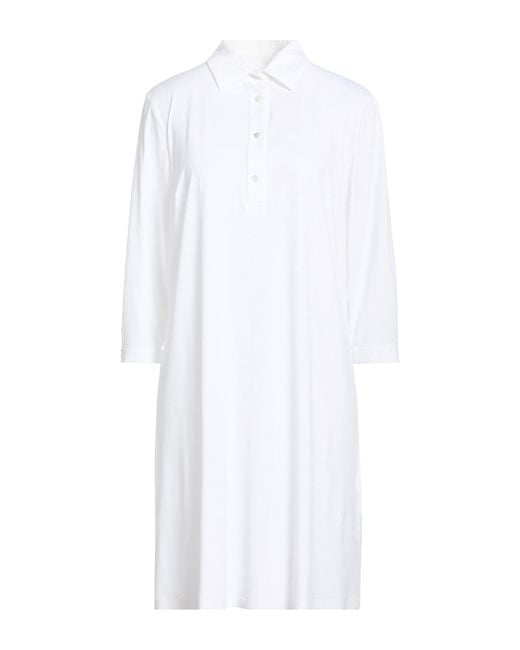 Rrd White Midi Dress Polyamide, Elastane