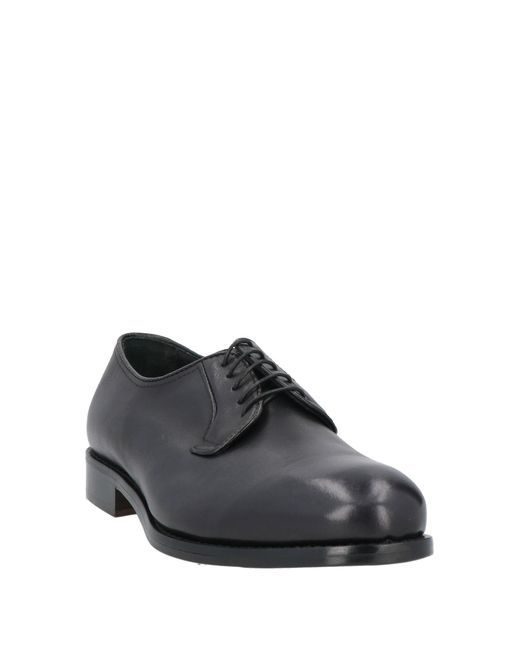 RICHARD OWE'N Gray Lace-Up Shoes Soft Leather for men