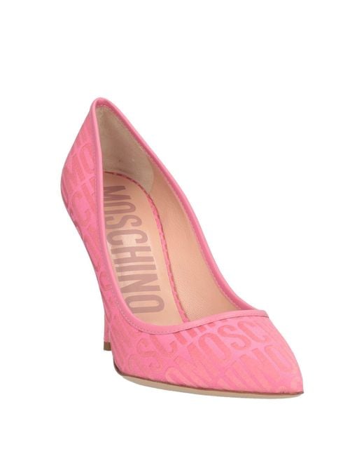 Moschino Pink Couture Pumps Textile Fibers