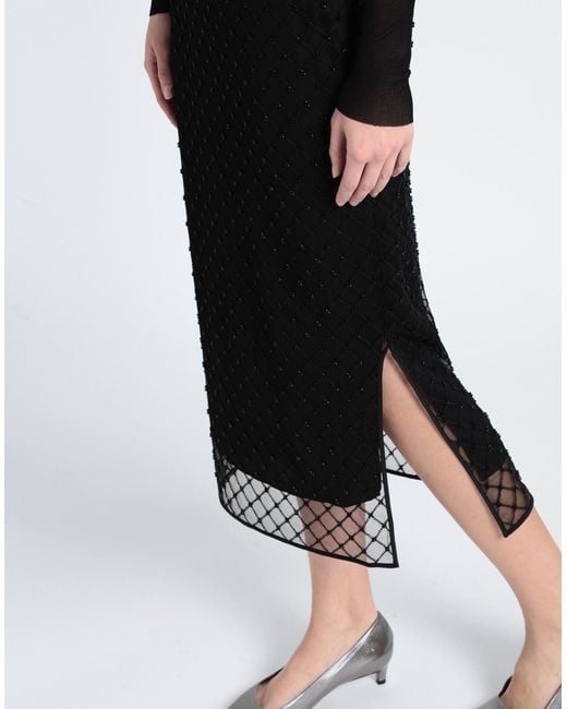ARKET Black Midi Skirt