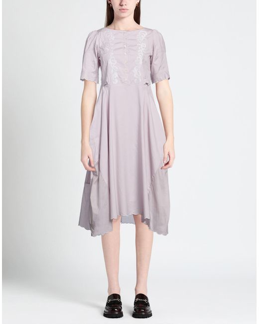 Robe midi High en coloris Purple