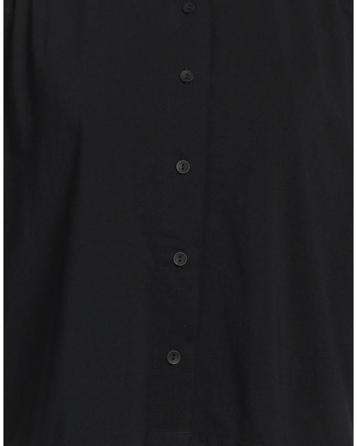 Alpha Studio Black Shirt Cotton, Elastane