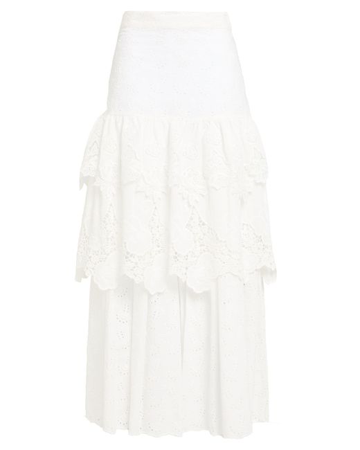 MAX&Co. White Maxi Skirts