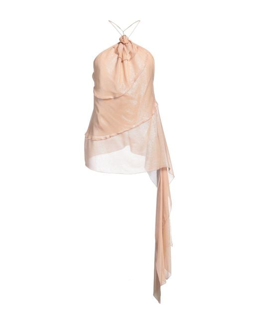 Victoria Beckham White Apricot Top Viscose, Polyamide