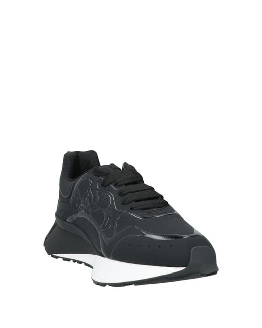 McQueen Black Trainers for men