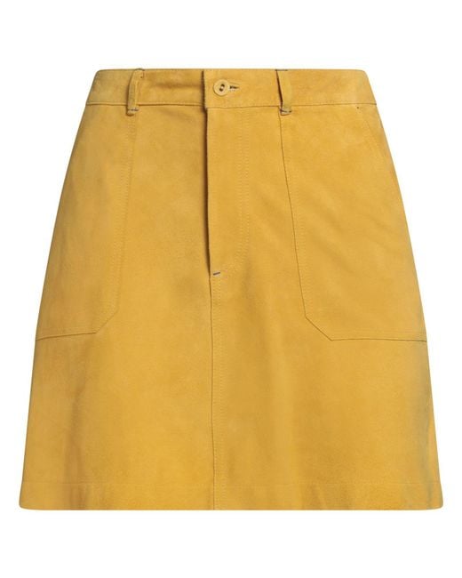 Maliparmi Yellow Mini Skirts