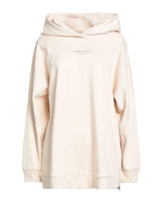 Sudadera de Twinset de color Neutro Lyst