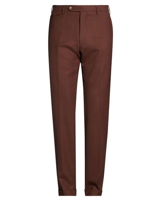 Berwich Brown Chocolate Pants Virgin Wool for men