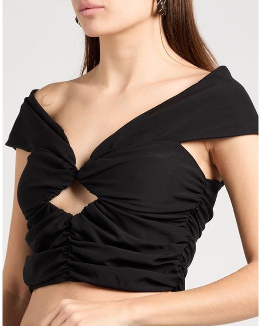 Magda Butrym Black Top Silk, Elastane