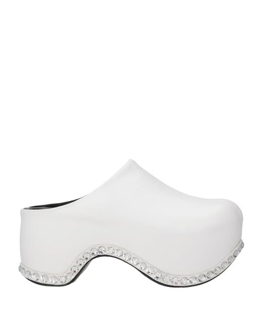 Mules & Zuecos AREA X SERGIO ROSSI de color White