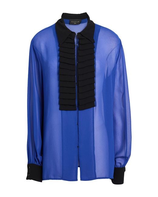 Gaelle Paris Blue Shirt Polyester
