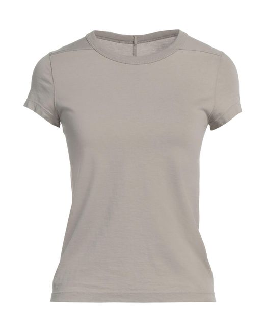 Rick Owens Gray Light T-Shirt Cotton
