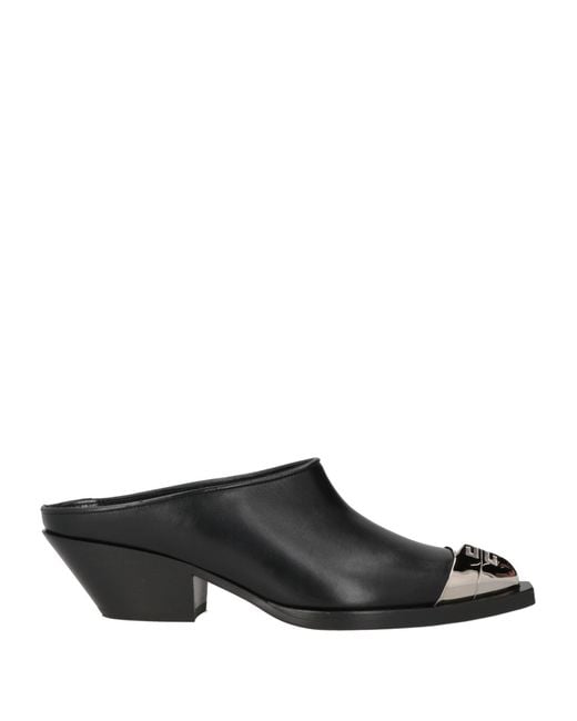 Givenchy Black Mules & Clogs Calfskin
