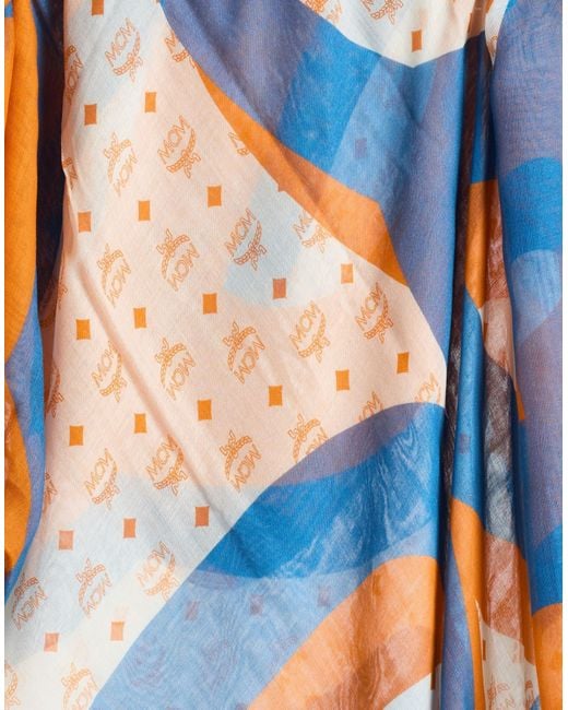MCM Blue Scarf Modal, Silk