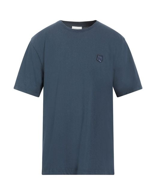 Maison Kitsuné Blue T-Shirt Cotton for men