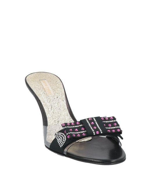 Gianna Meliani Metallic Sandals Textile Fibers, Pvc