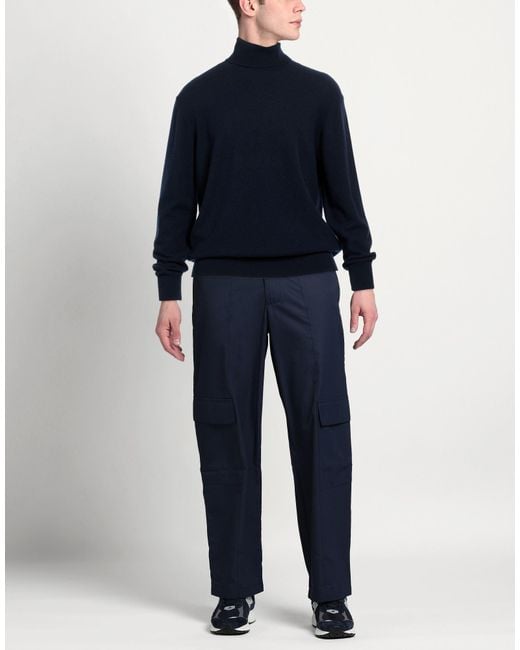 CAVALIERI Blue Turtleneck for men