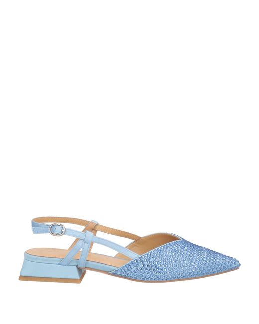 Alma En Pena. Blue Ballet Flats