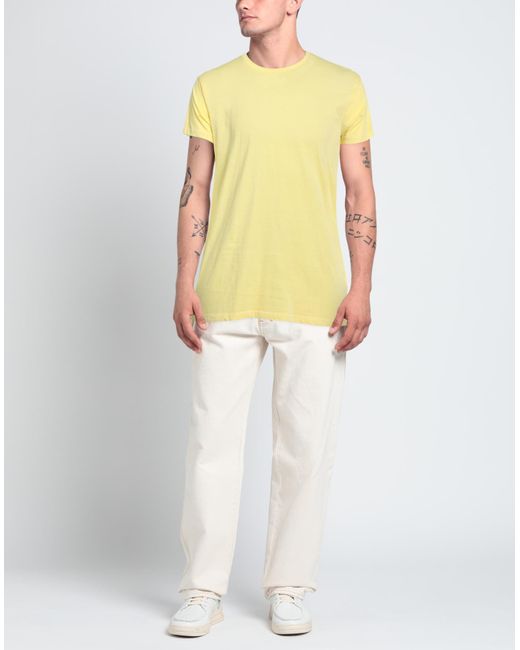 PAUL MÉMOIR Yellow T-shirt for men