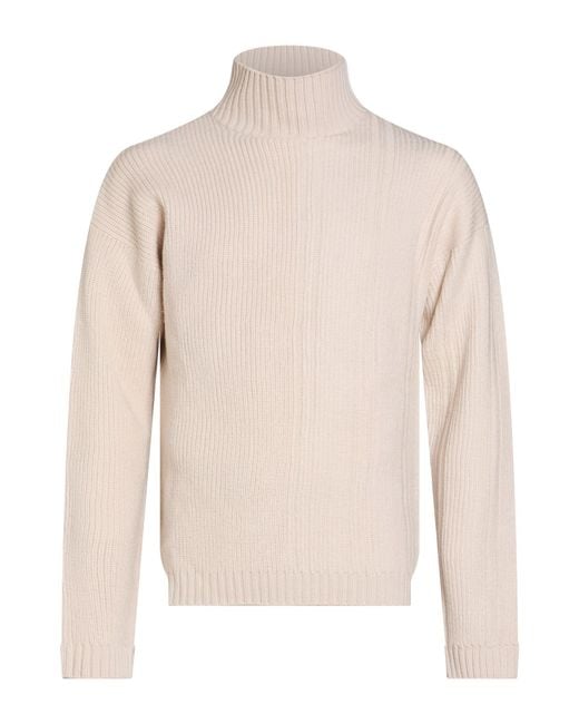 Alpha Studio White Turtlenecks for men