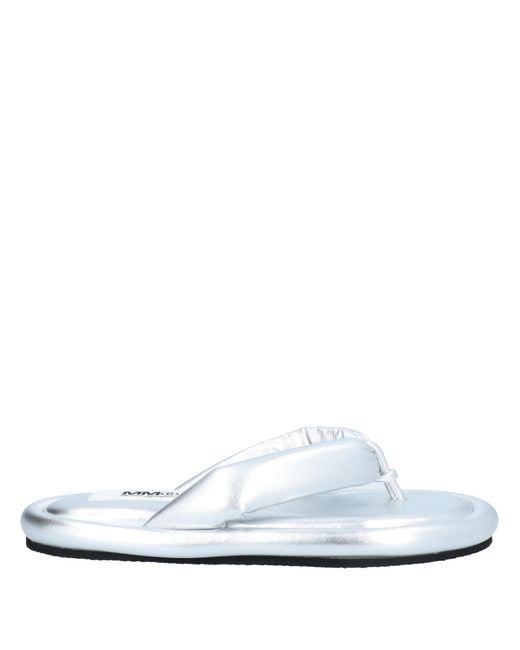 MM6 by Maison Margiela White Thong Sandal