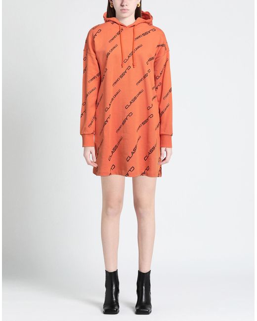 Class Roberto Cavalli Orange Mini Dress