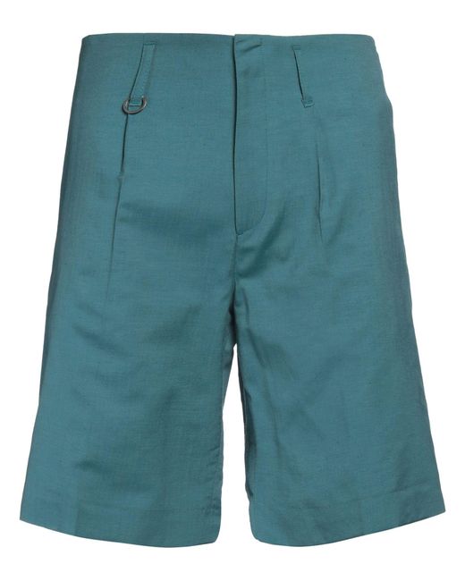 BE ABLE Blue Shorts & Bermuda Shorts Virgin Wool, Linen for men
