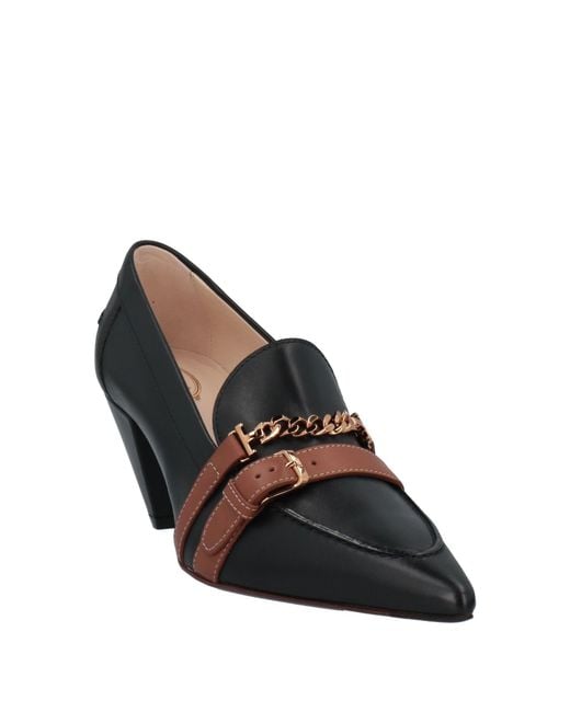 Tod's Black Loafers