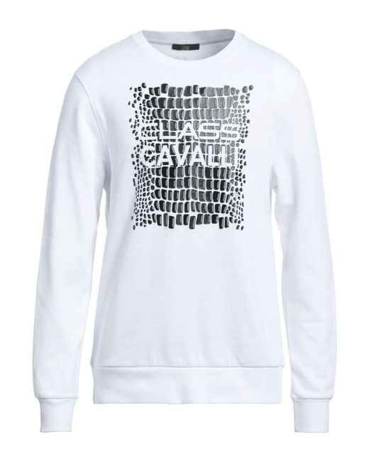 Roberto Cavalli White Sweatshirts for men