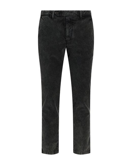 White Sand Black Trouser for men