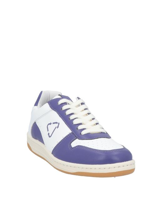 PàP Blue Sneakers Textile Fibers, Leather for men