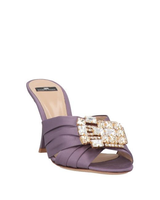 Elisabetta Franchi Purple Sandals