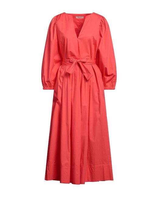 Twinset Red Midi Dress