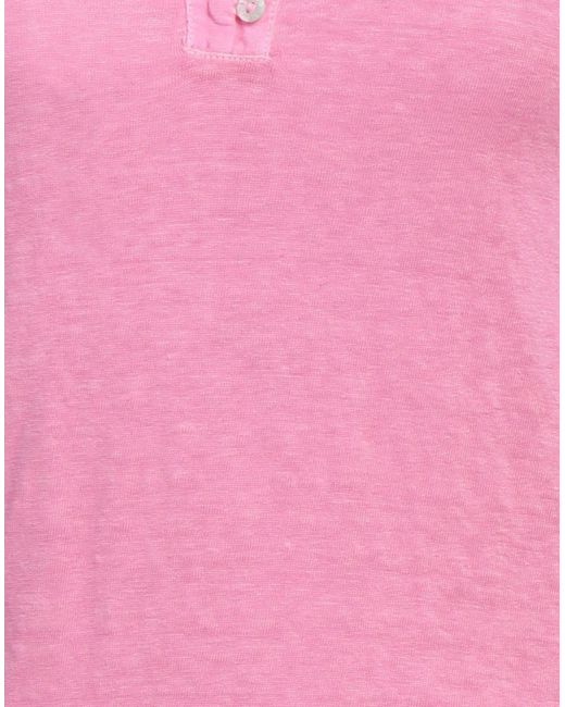 120% Lino Pink T-Shirt Linen