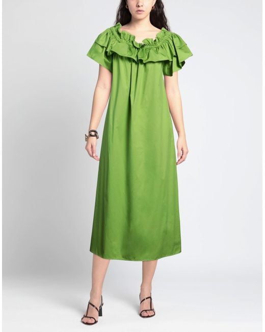 MEIMEIJ Green Midi Dress