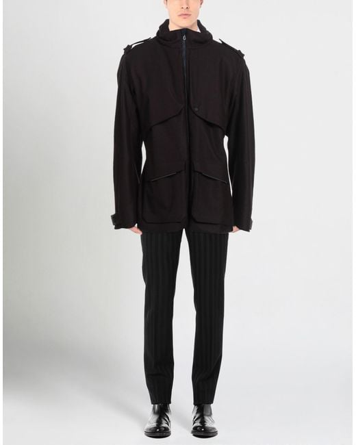 Sease Black Overcoat for men