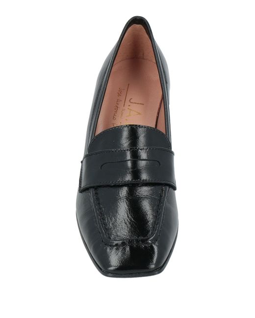 J.A.P. JOSE ANTONIO PEREIRA Black Loafers Leather