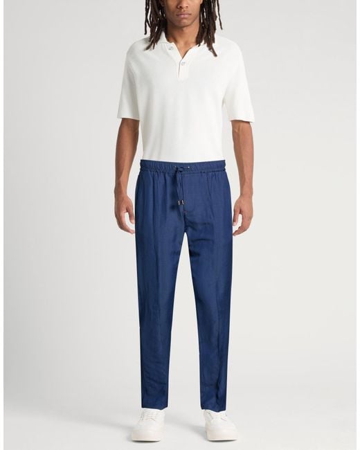 Isaia Blue Trouser for men