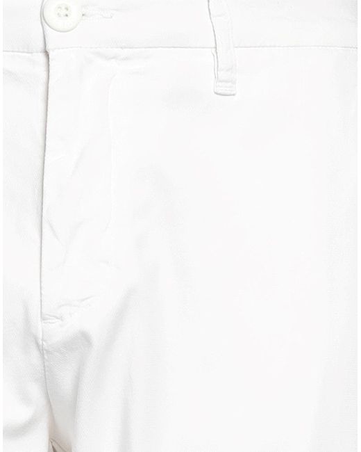 Guess White Trouser for men