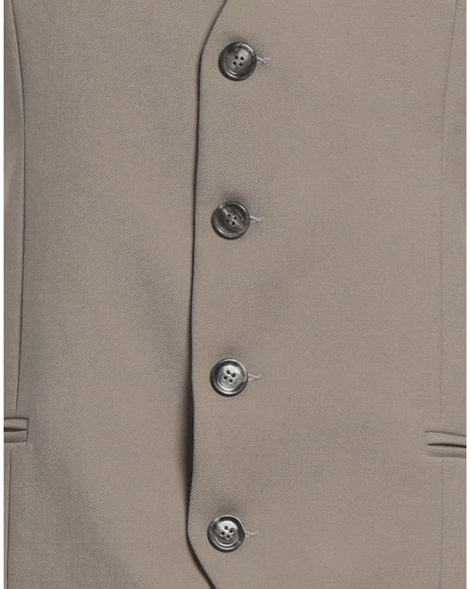 AMI Gray Tailored Vest Virgin Wool for men