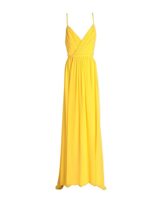 Vera Wang Yellow Maxi Dress